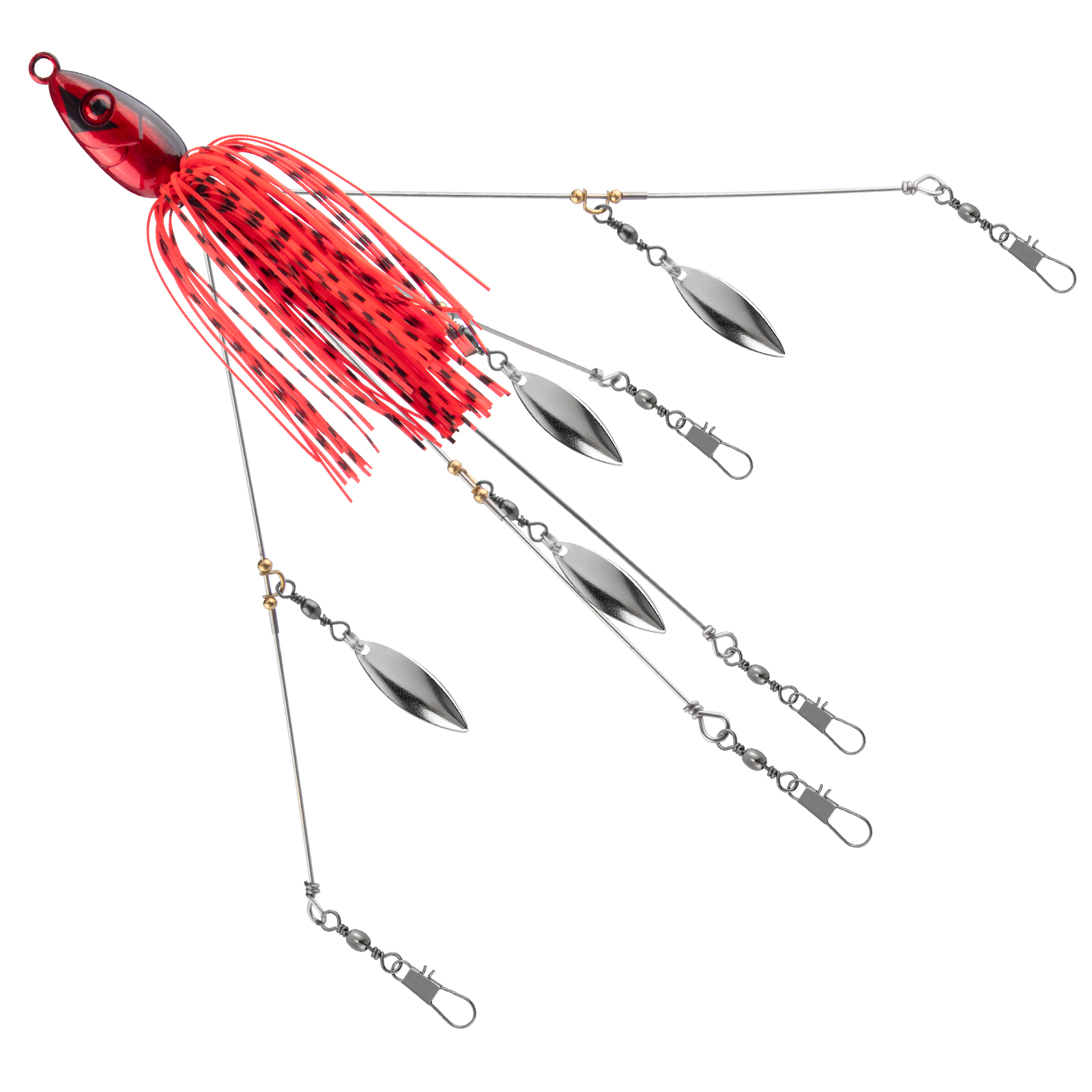 Fishing Lure Blade Bait - 16.5g、20gのアラバマ・アンブレラ・リグ、スピナーラン、ジグスカート、ウィロー・ブレード。バス、ウォールアイ、海釣り用。