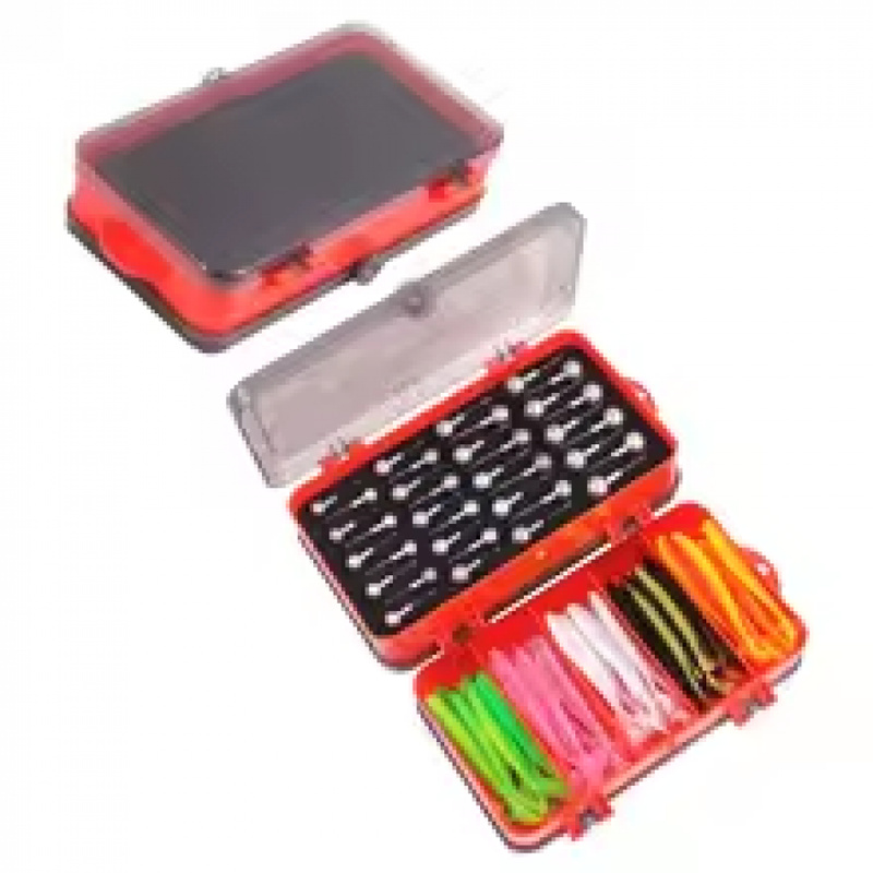 携帯用両面仕切り付きのルアーボックスと、ソフトルアー収納オー - Fishing Lure Soft Plastic のレビューと価格