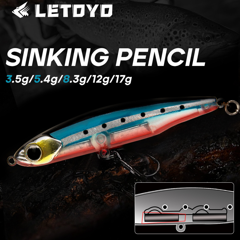 レトヨ シンキングペンシル 17g 12g-3.5g 人工餌 - Fishing Lure Spinnerbait のレビューと価格