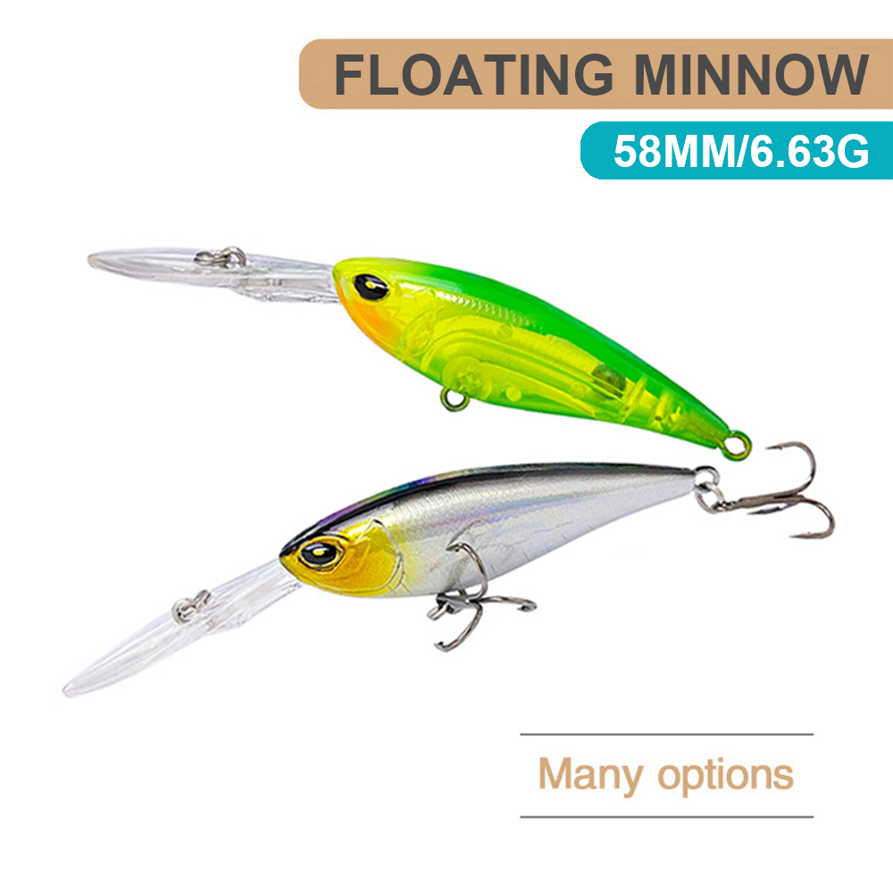 フローティングミノールアー,ハードベイト,ジャークベイト,バ - Fishing Lure Jerkbait のレビューと価格